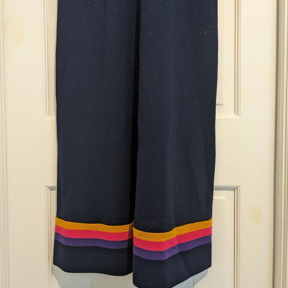 Vintage Deadstock CRISSA Linea Italiana Wool Knit Bishop Sleeve Maxi Dress 1970s - Picture 3 of 11